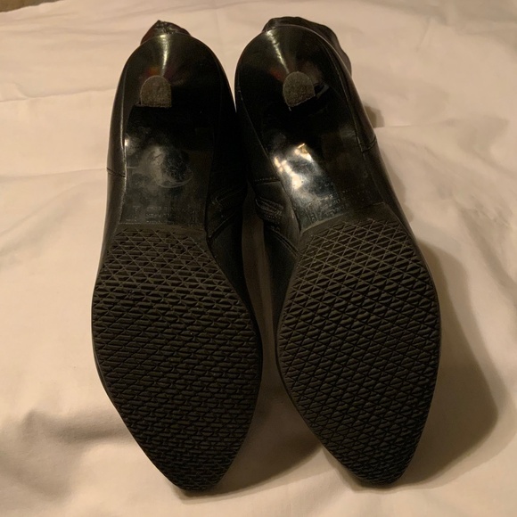 Diba Slouchy Sexy Black Heeled Leather Boots (8.5) - Picture 10 of 13